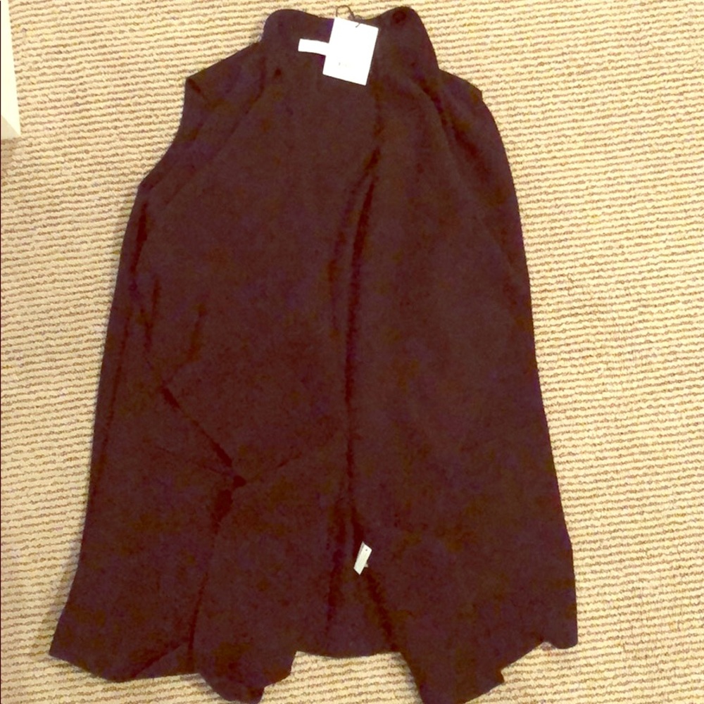 NWT Vince open sleeveless sweater duster